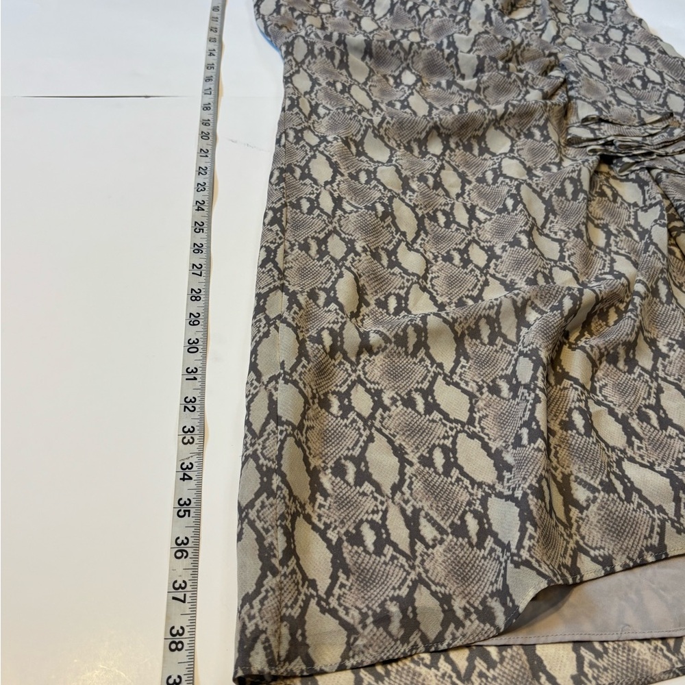 Lauren Ralph Lauren Snake Print Ruffle Mini Dress - Picture 10 of 10